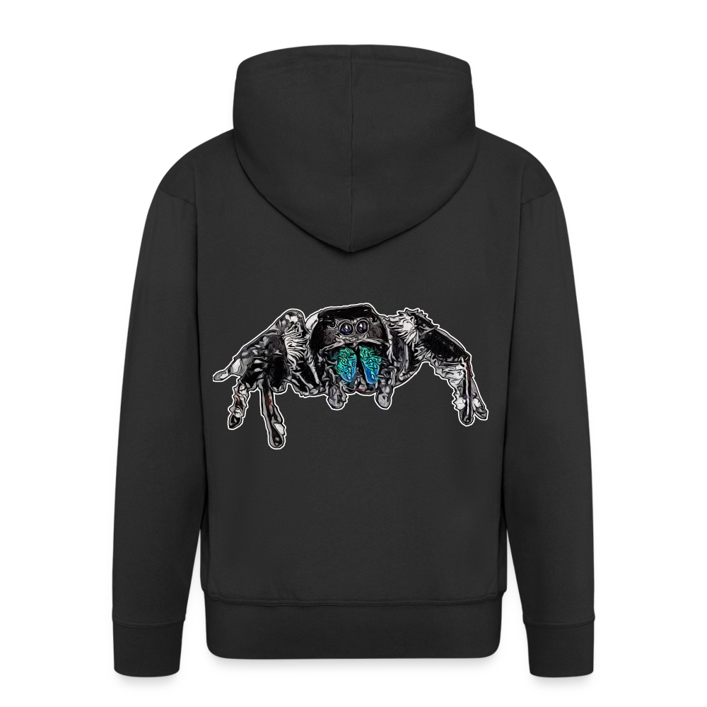 Männer Zip-Hoodie Phidippus regius Everglades male - Schwarz