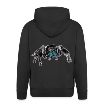 Männer Zip-Hoodie Phidippus regius Everglades male - Schwarz
