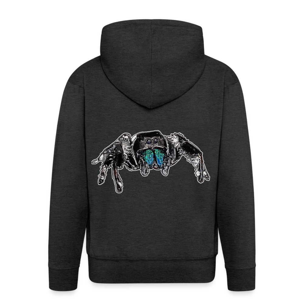 Männer Zip-Hoodie Phidippus regius Everglades male - Anthrazit