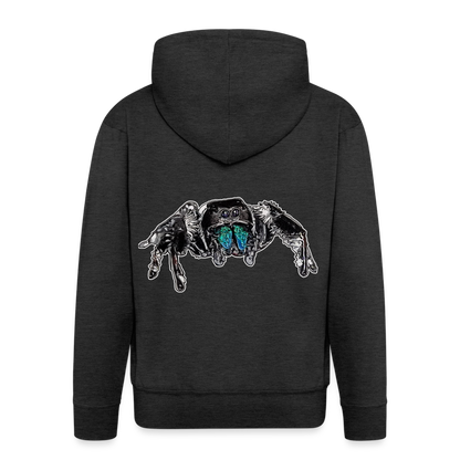 Männer Zip-Hoodie Phidippus regius Everglades male - Anthrazit