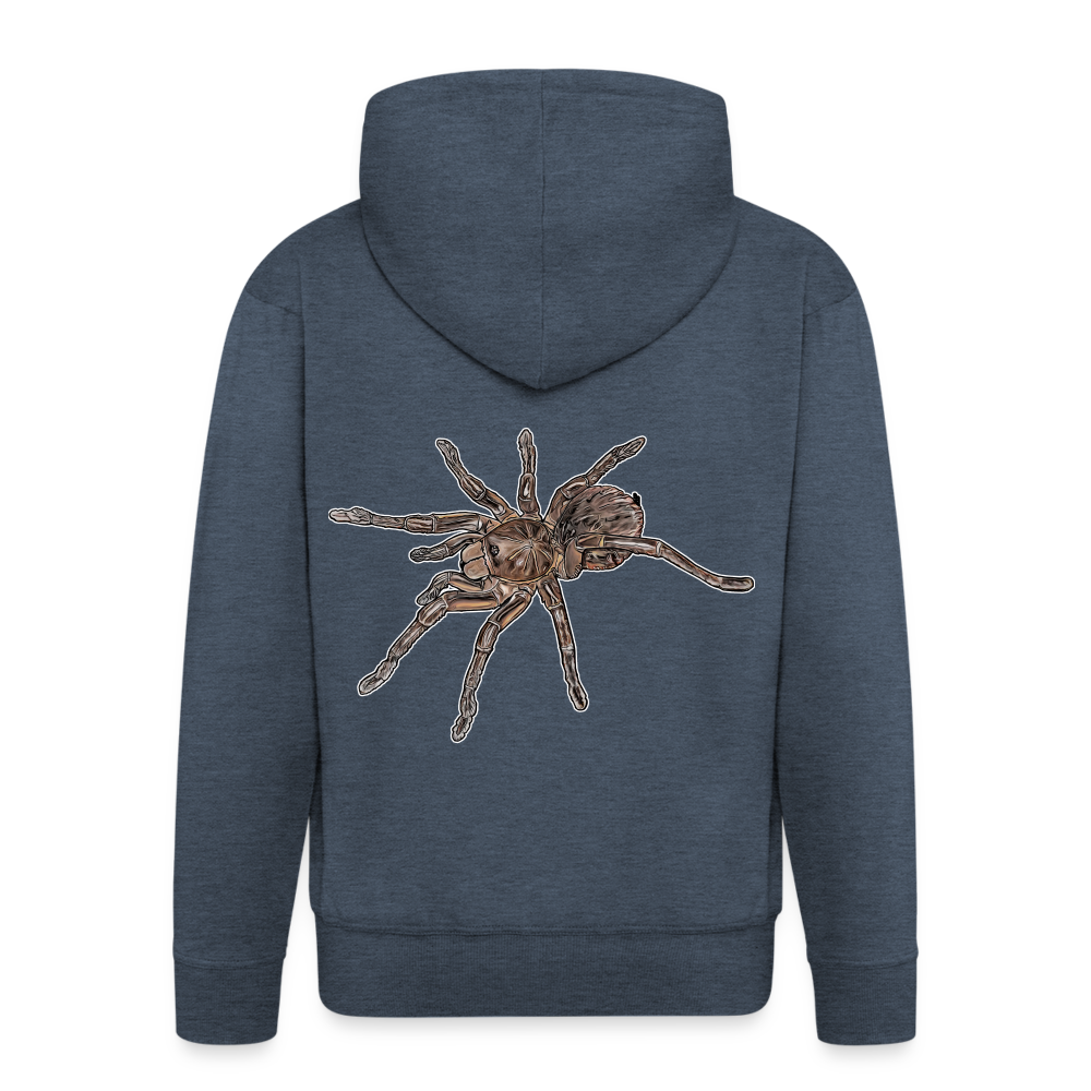Männer Zip-Hoodie Theraphosa stirmi juvenile - Jeansblau