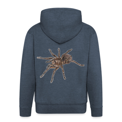 Männer Zip-Hoodie Theraphosa stirmi juvenile - Jeansblau