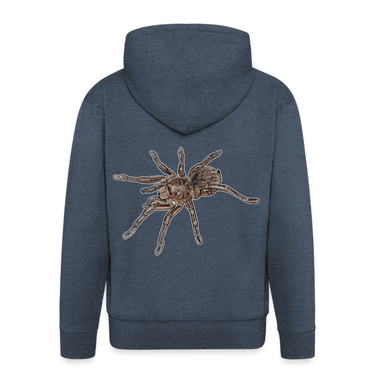 Männer Zip-Hoodie Theraphosa stirmi juvenile - Jeansblau