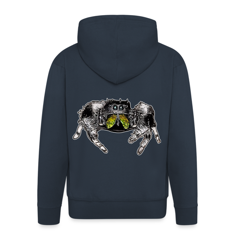 Männer Zip-Hoodie Phidippus regius Rastafari male - Navy
