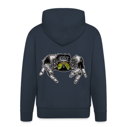 Männer Zip-Hoodie Phidippus regius Rastafari male - Navy
