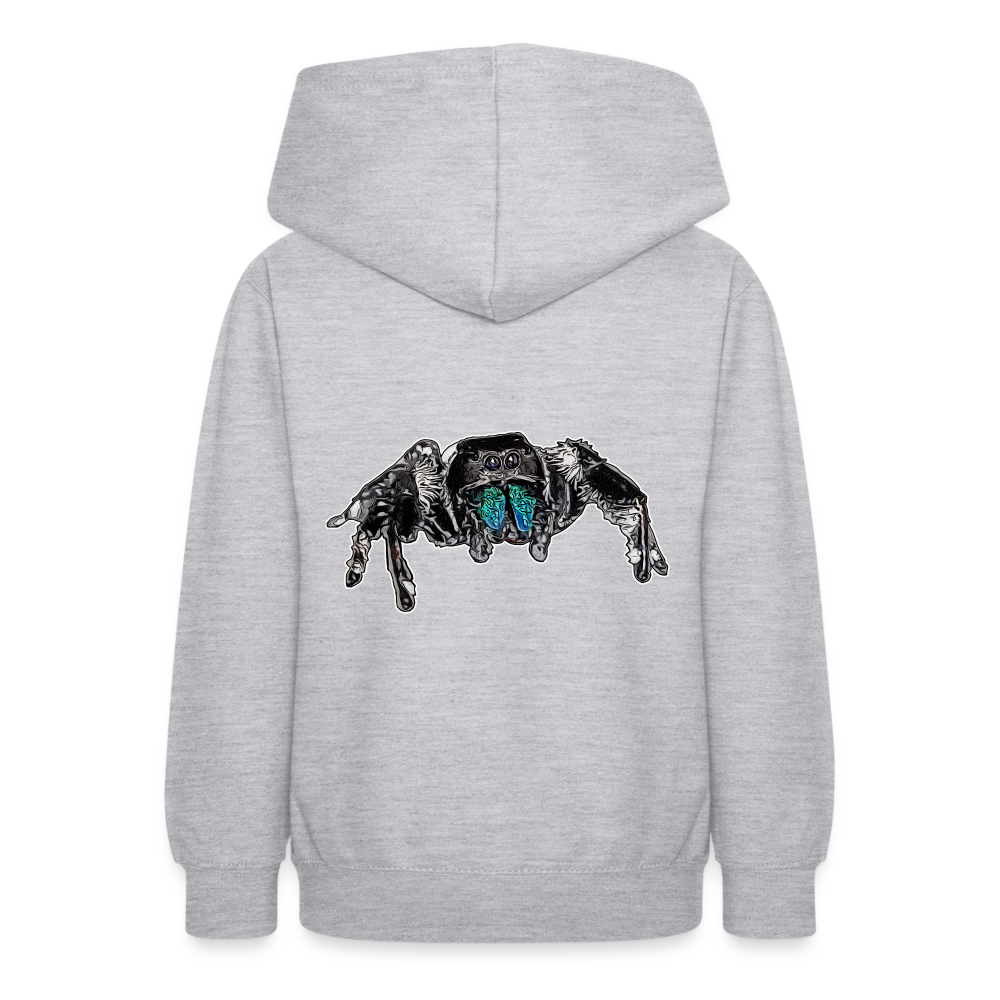 Teenager Hoodie Phidippus regius Everglades male - Hellgrau meliert