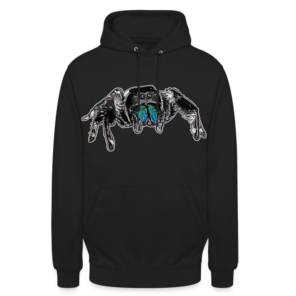 Unisex Hoodie Phidippus regius Everglades male - Schwarz