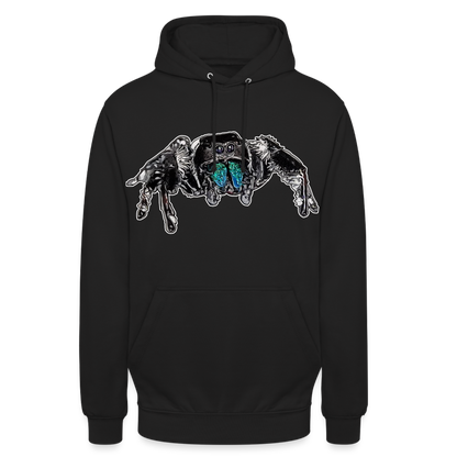 Unisex Hoodie Phidippus regius Everglades male - Schwarz