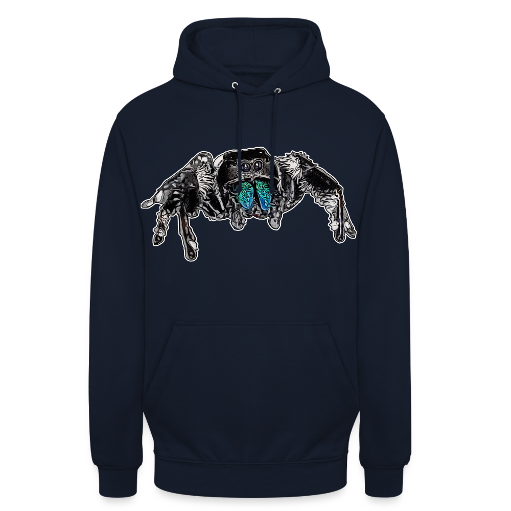 Unisex Hoodie Phidippus regius Everglades male - Navy