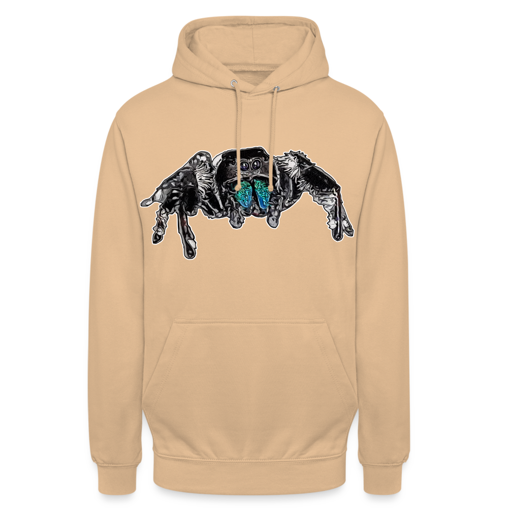 Unisex Hoodie Phidippus regius Everglades male - Beige