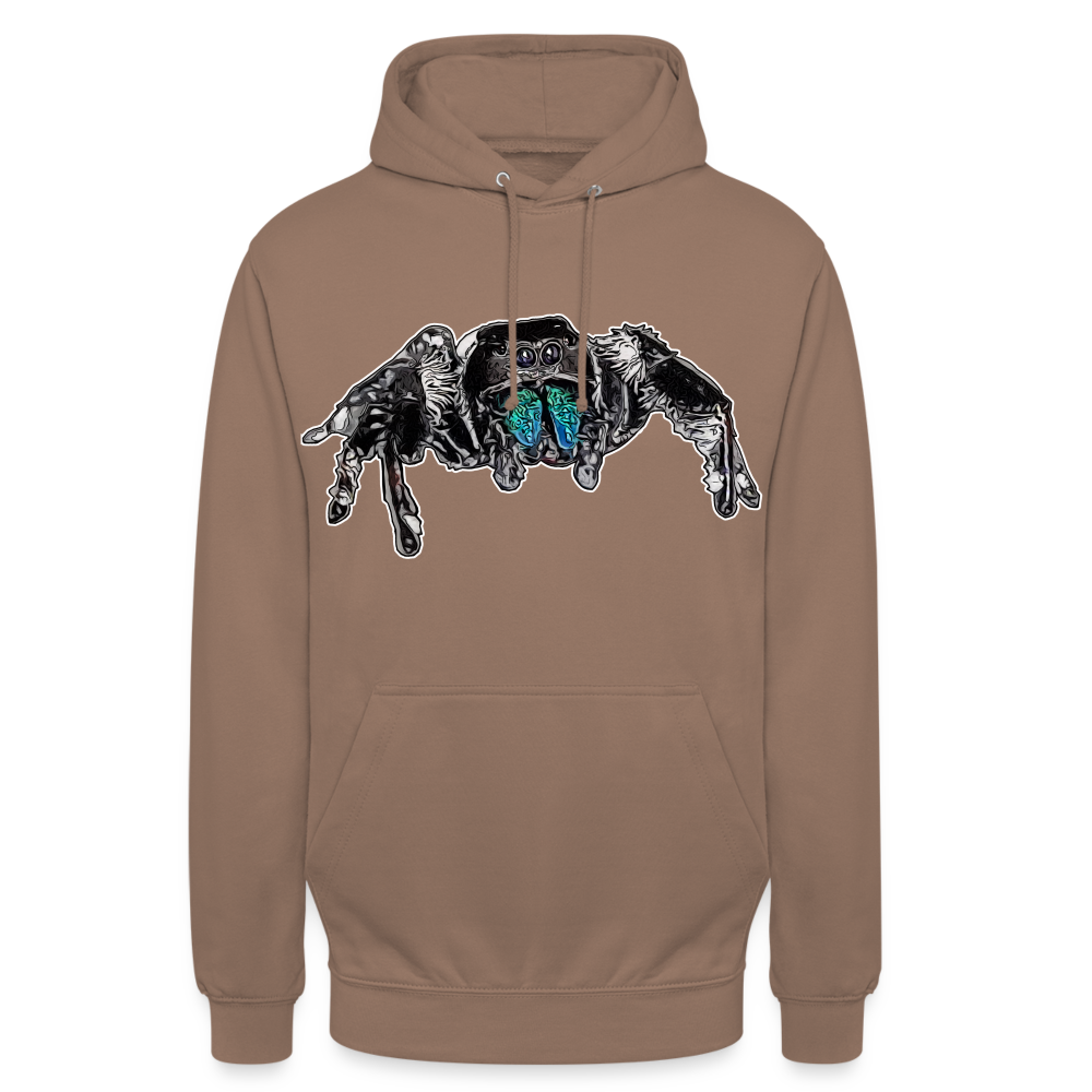 Unisex Hoodie Phidippus regius Everglades male - Mokka