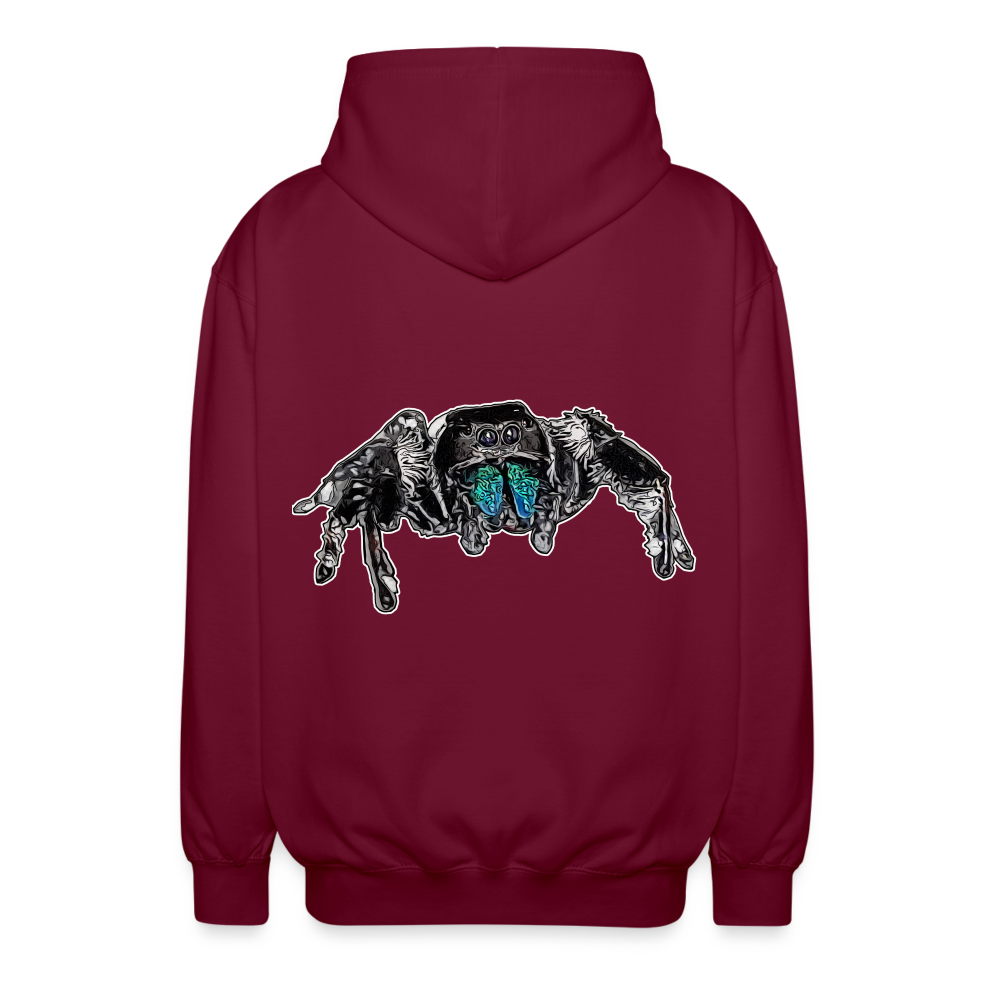 Unisex Zip-Hoodie Phidippus regius Everglades male - Bordeaux