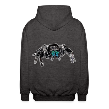 Unisex Zip-Hoodie Phidippus regius Everglades male - Anthrazit