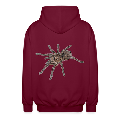 Unisex Zip-Hoodies Theraphosa stirmi juvenile - Bordeaux