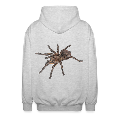 Unisex Zip-Hoodies Theraphosa stirmi juvenile - Hellgrau meliert