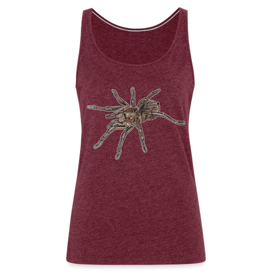 Frauen Tank Top Theraphosa stirmi juvenile - Bordeauxrot meliert