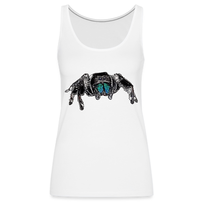 Frauen Tank Top Phidippus regius Everglades male - weiß
