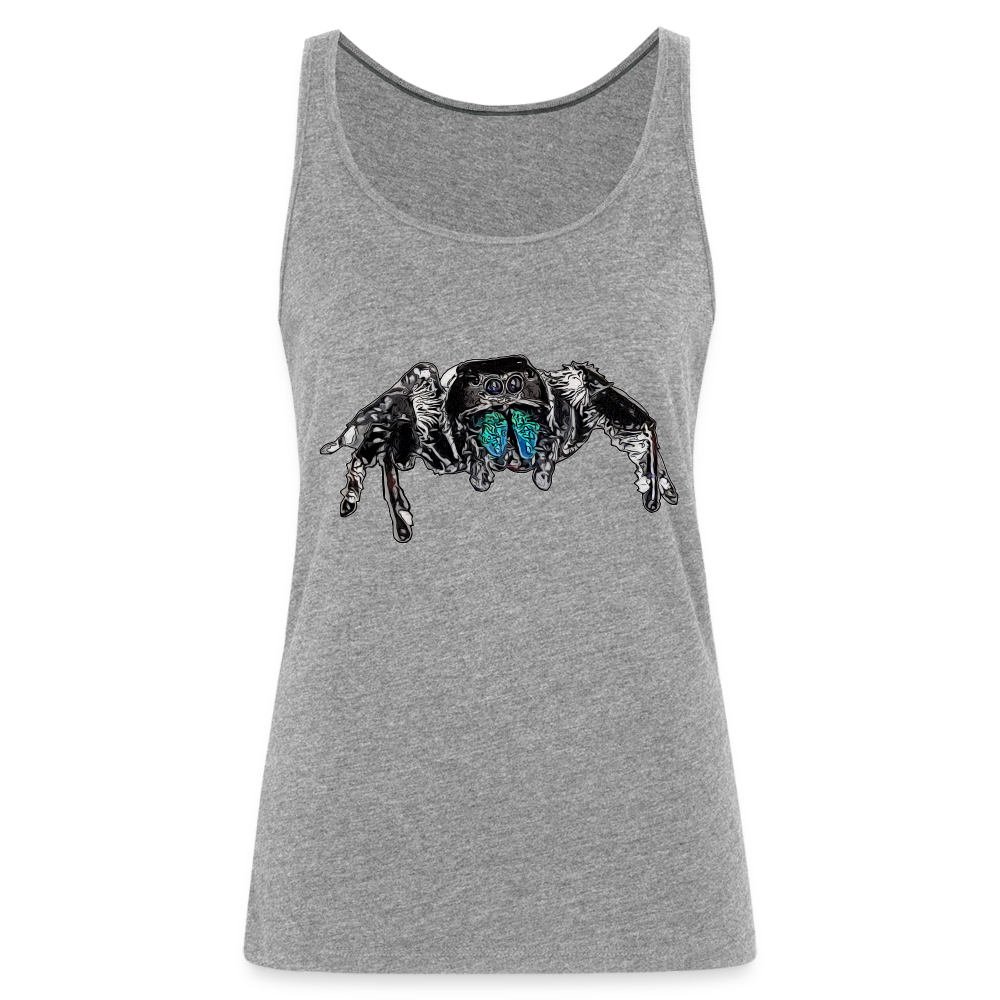Frauen Tank Top Phidippus regius Everglades male - Grau meliert
