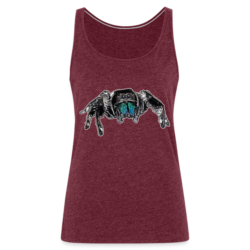 Frauen Tank Top Phidippus regius Everglades male - Bordeauxrot meliert