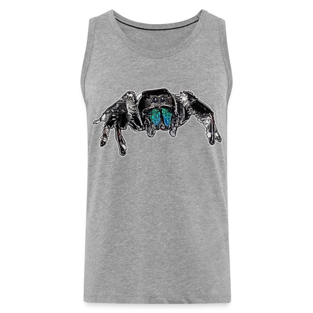 Männer Tank Top Phidippus regius Everglades male - Grau meliert