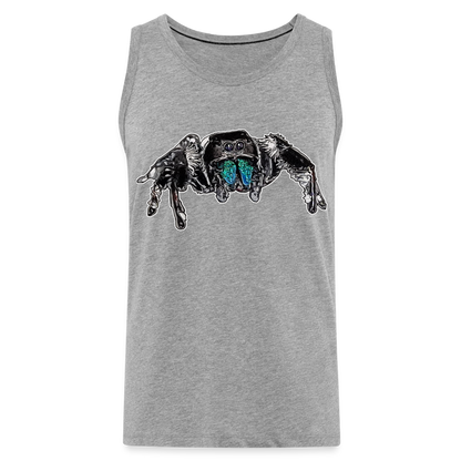 Männer Tank Top Phidippus regius Everglades male - Grau meliert