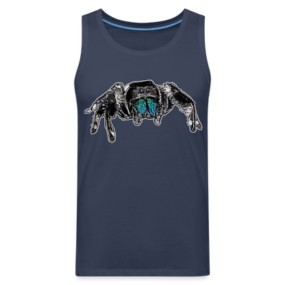 Männer Tank Top Phidippus regius Everglades male - Navy
