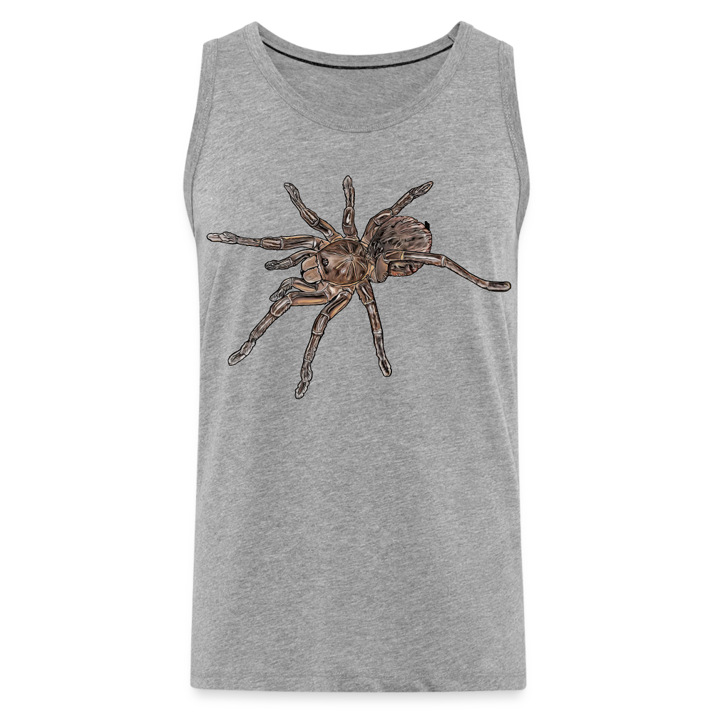 Männer Tank Top Theraphosa stirmi juvenile - Grau meliert