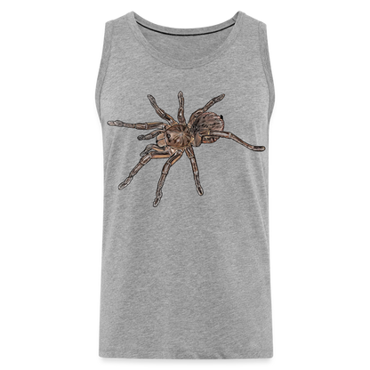 Männer Tank Top Theraphosa stirmi juvenile - Grau meliert