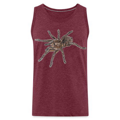 Männer Tank Top Theraphosa stirmi juvenile - Bordeauxrot meliert