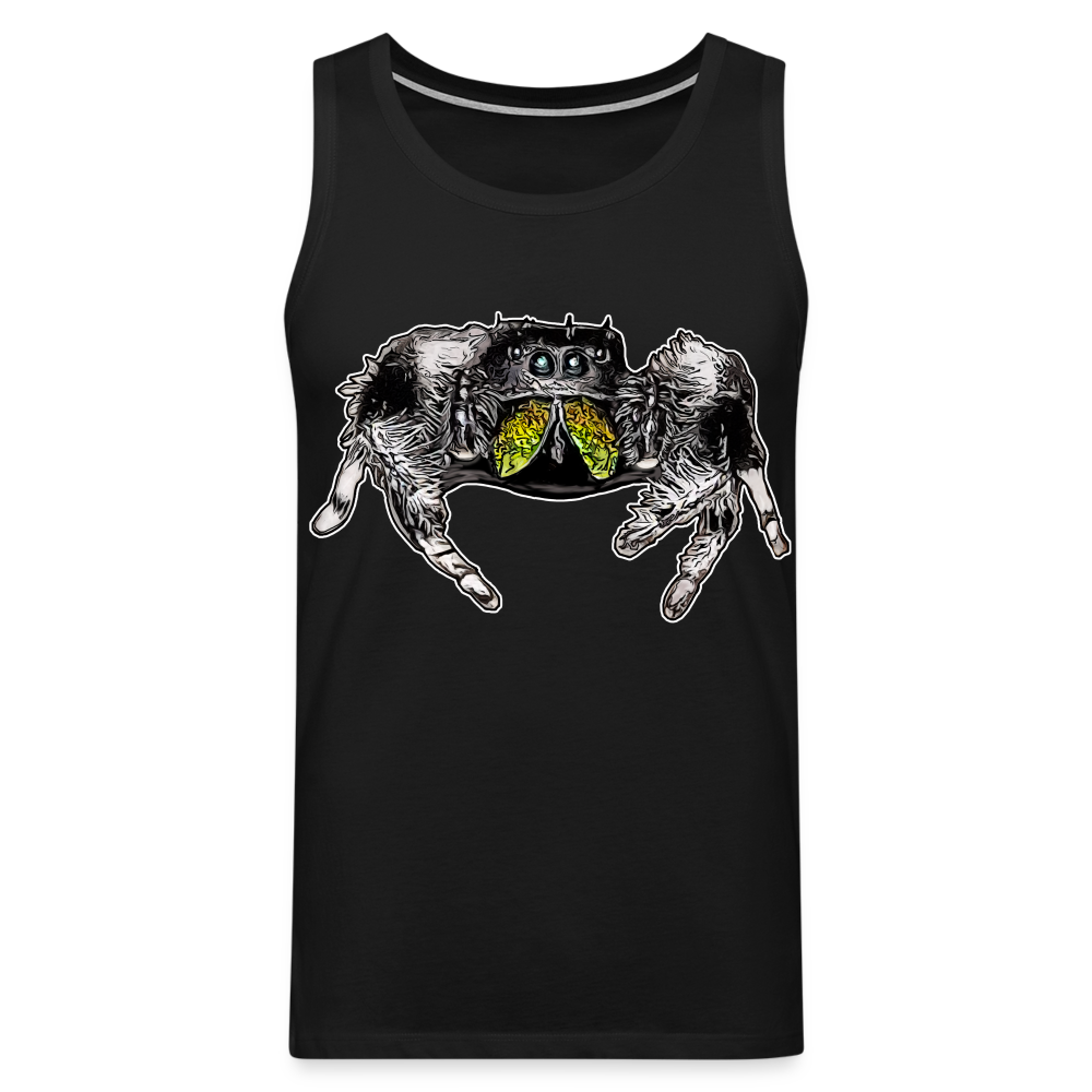 Männer Tank Top Phidippus regius Rastafari male - Schwarz