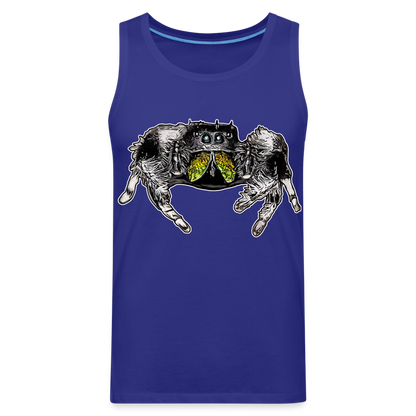 Männer Tank Top Phidippus regius Rastafari male - Königsblau