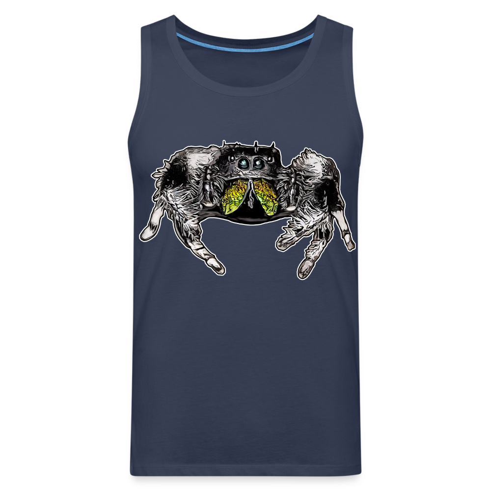 Männer Tank Top Phidippus regius Rastafari male - Navy