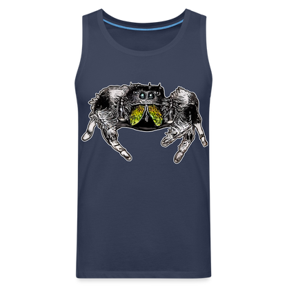 Männer Tank Top Phidippus regius Rastafari male - Navy