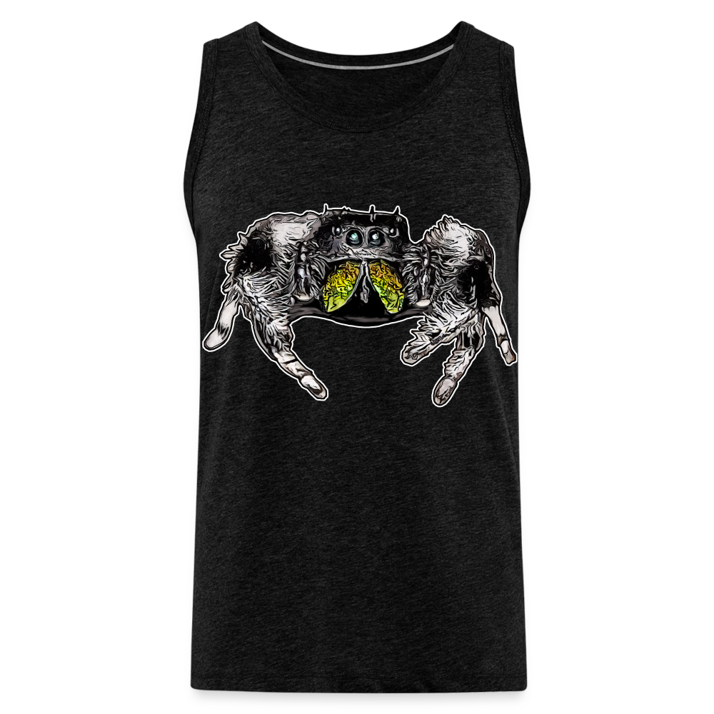 Männer Tank Top Phidippus regius Rastafari male - Anthrazit