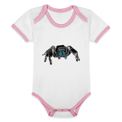 Baby Kontrastbody kurz Phidippus regius Everglades male - Weiß/Rose