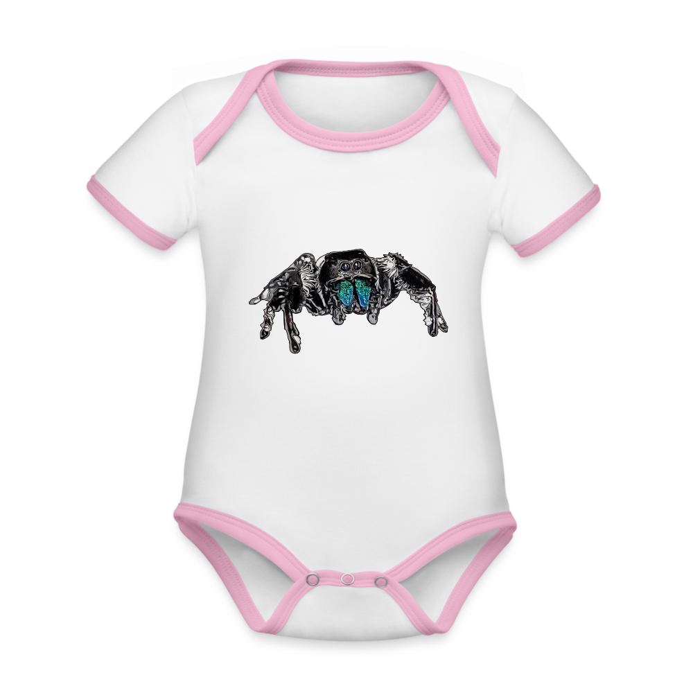 Baby Kontrastbody kurz Phidippus regius Everglades male - Weiß/Rose