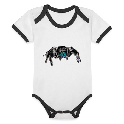 Baby Kontrastbody kurz Phidippus regius Everglades male - Weiß/Schwarz