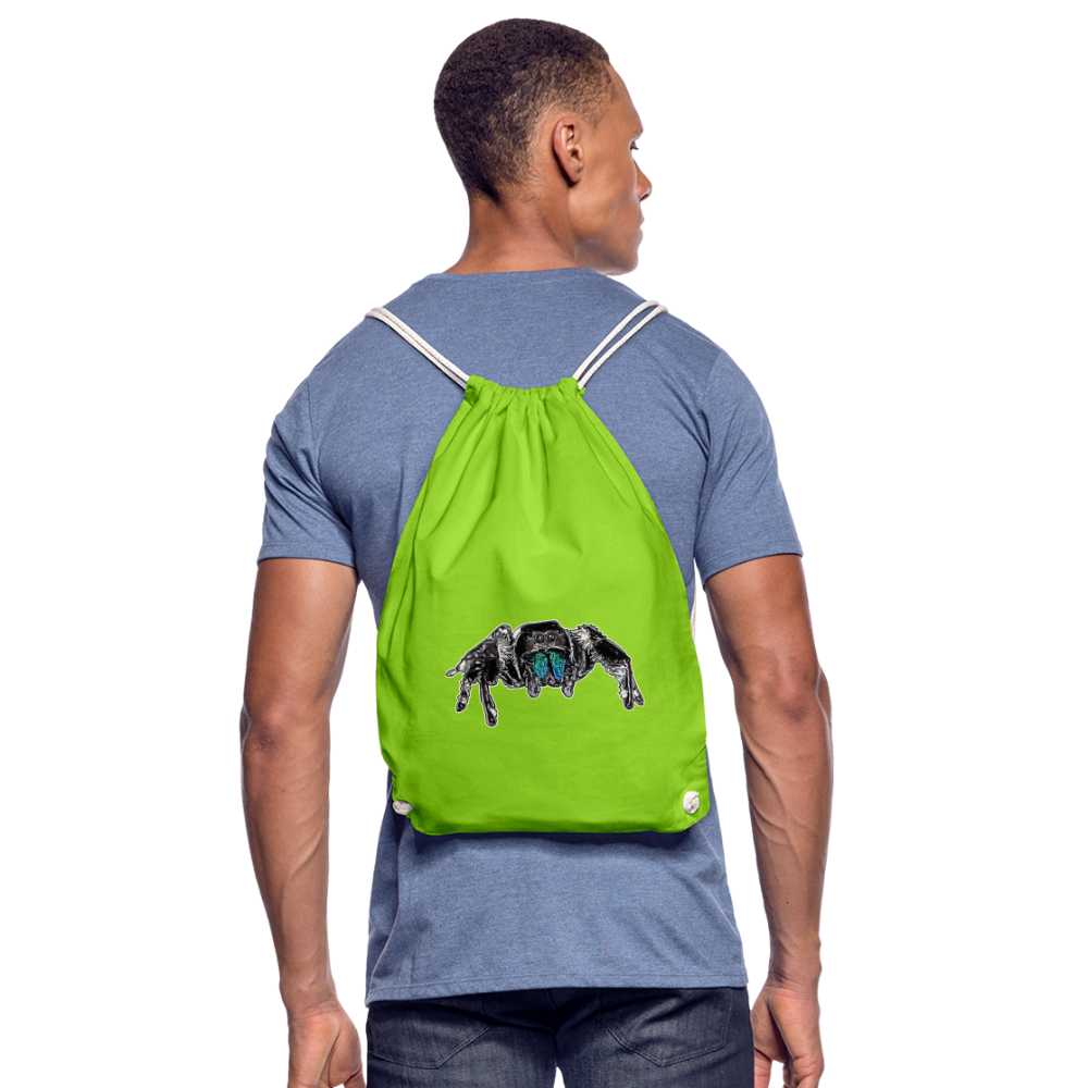 Turnbeutel Phidippus regius Everglades male - Neongrün