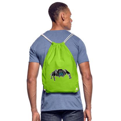 Turnbeutel Phidippus regius Everglades male - Neongrün