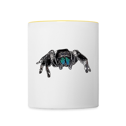 Tasse farbig Phidippus regius Everglades male - Weiß/Gelb