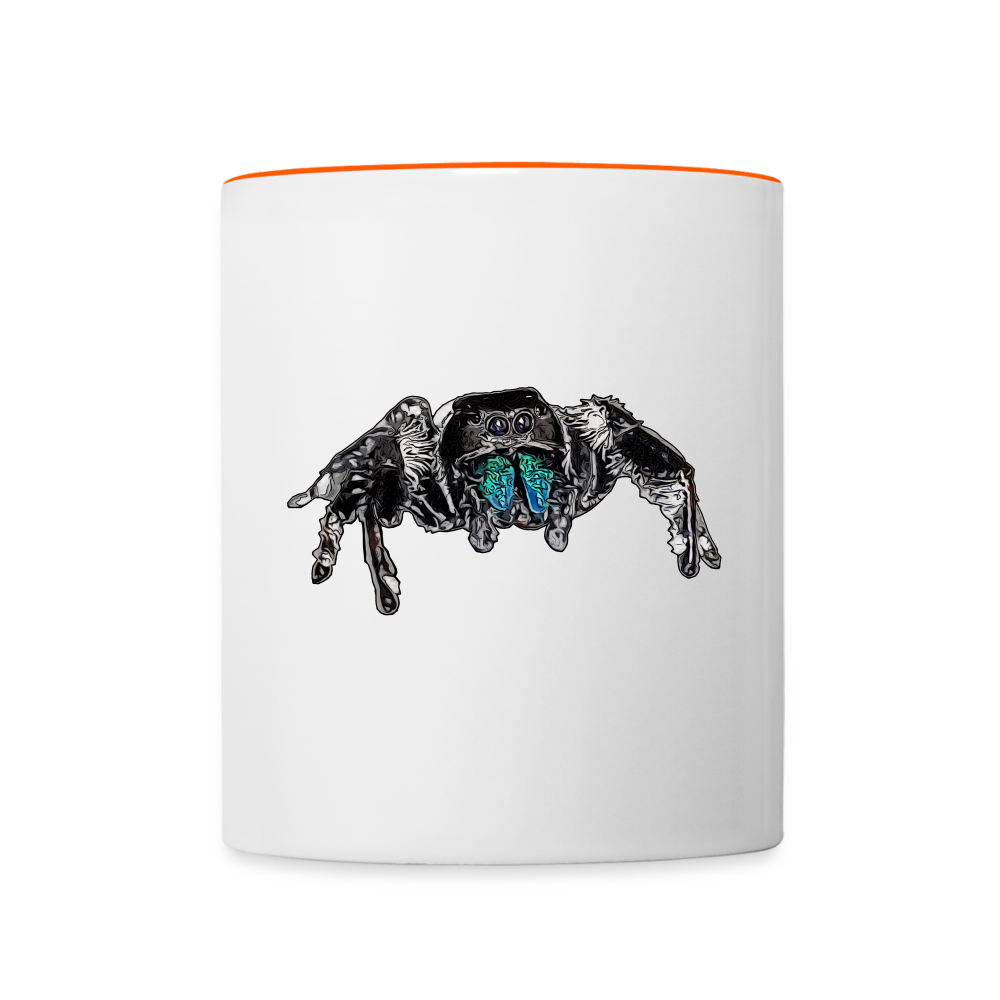 Tasse farbig Phidippus regius Everglades male - Weiß/Orange