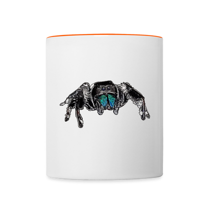 Tasse farbig Phidippus regius Everglades male - Weiß/Orange