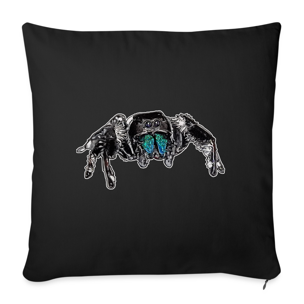 Sofakissen mit Füllung 44 x 44 cm Phidippus regius Everglades male - Schwarz