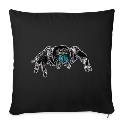 Sofakissen mit Füllung 44 x 44 cm Phidippus regius Everglades male - Schwarz