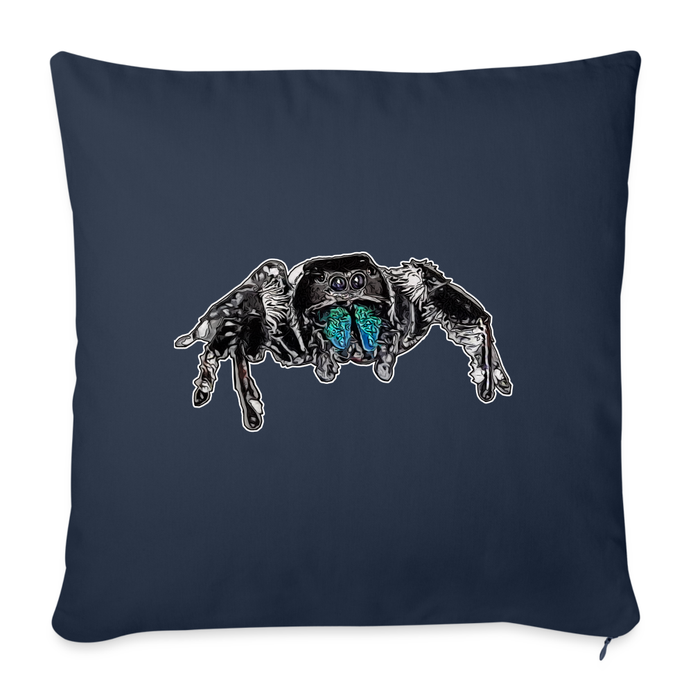 Sofakissen mit Füllung 44 x 44 cm Phidippus regius Everglades male - Navy