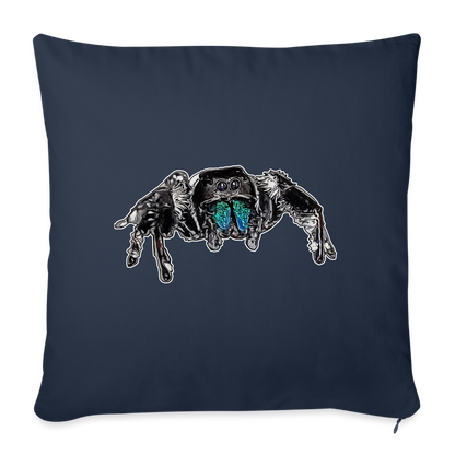 Sofakissen mit Füllung 44 x 44 cm Phidippus regius Everglades male - Navy