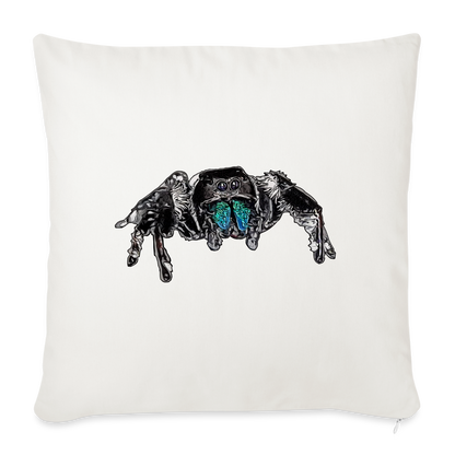 Sofakissen mit Füllung 44 x 44 cm Phidippus regius Everglades male - Naturweiß