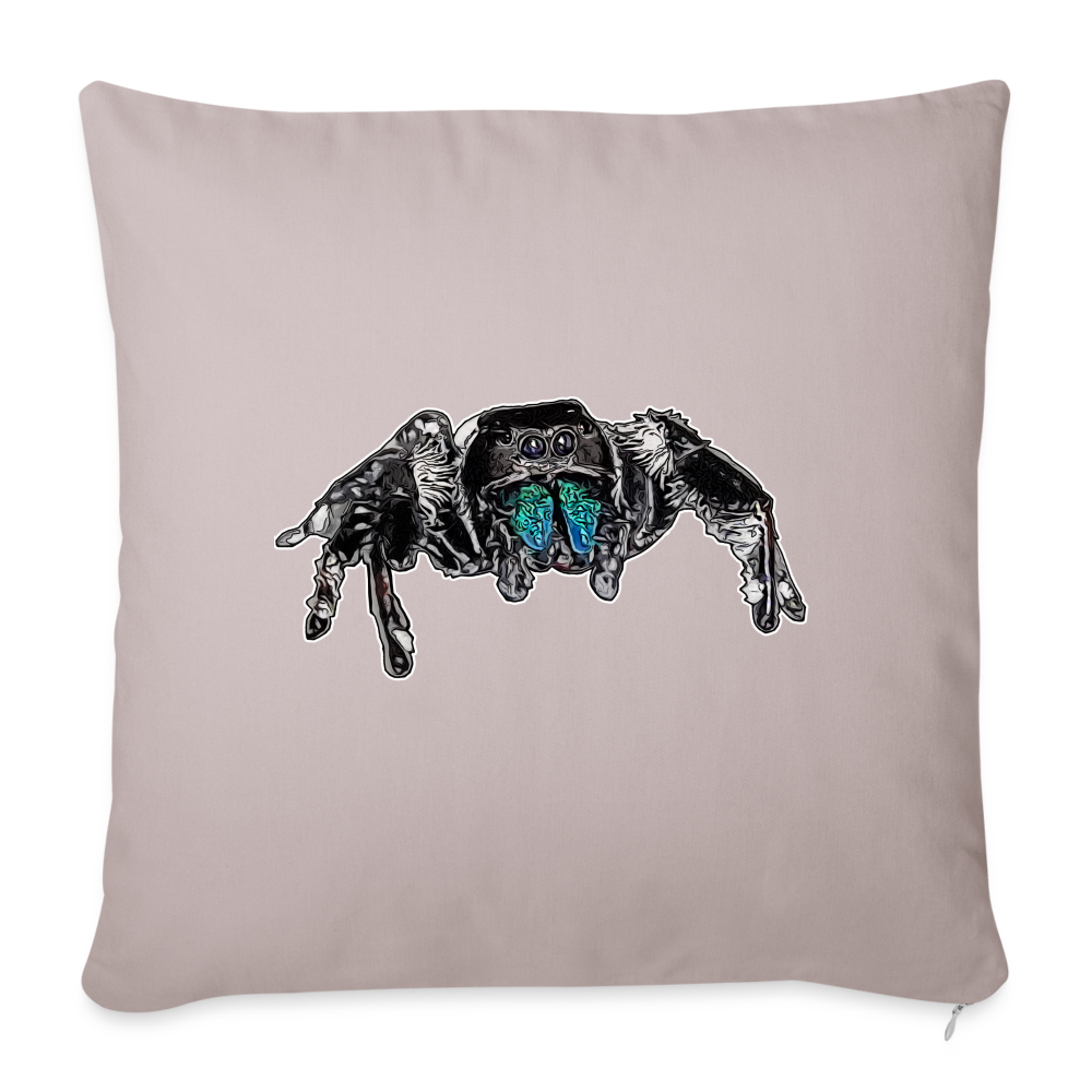 Sofakissen mit Füllung 44 x 44 cm Phidippus regius Everglades male - helles Taupe