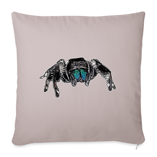 Sofakissen mit Füllung 44 x 44 cm Phidippus regius Everglades male - helles Taupe