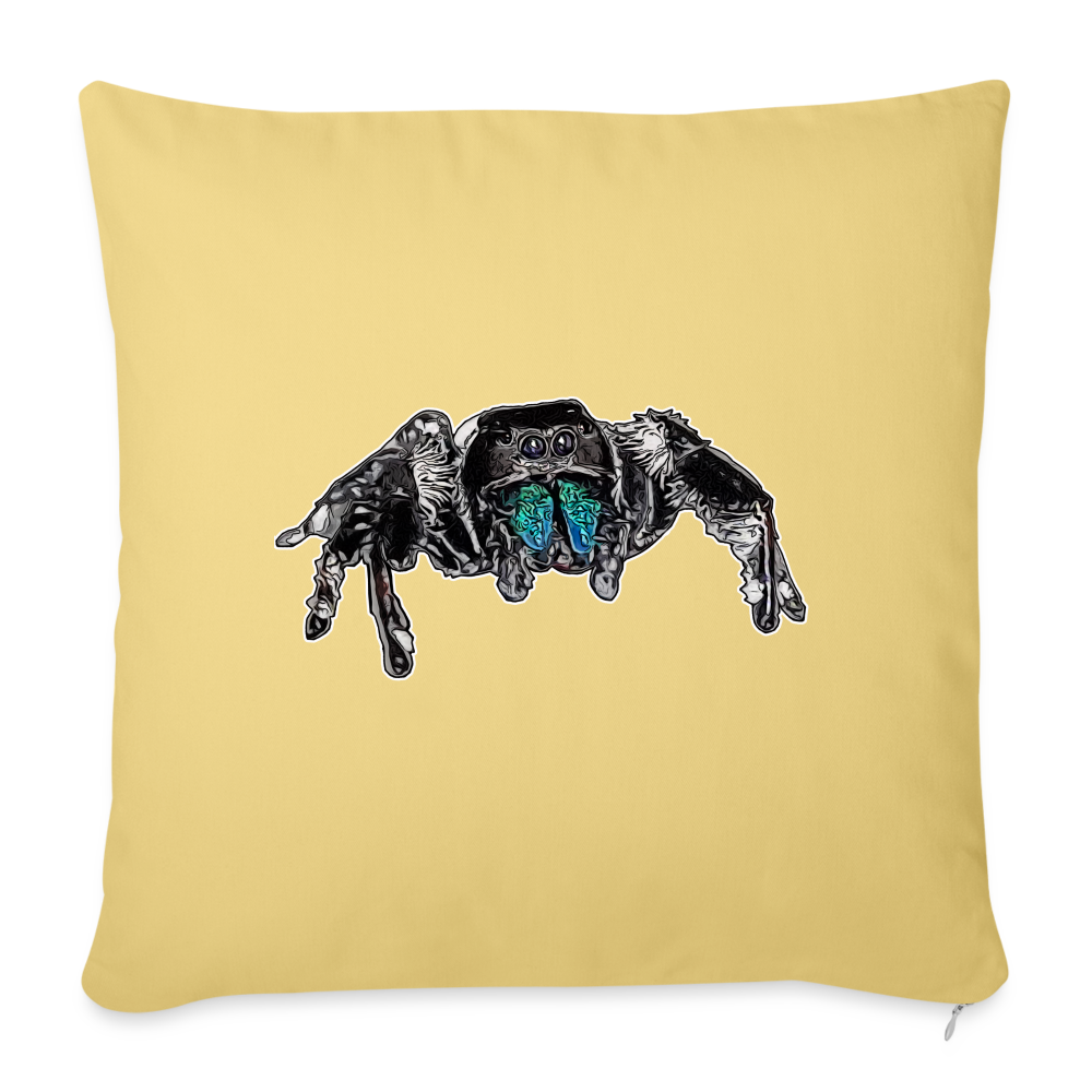 Sofakissen mit Füllung 44 x 44 cm Phidippus regius Everglades male - Hellgelb